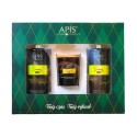 Apis SUNNY RIO, Zestaw Świąteczny: żel pod prysznic 300ml + balsam 300ml + świeczka 70g Ref: 3185