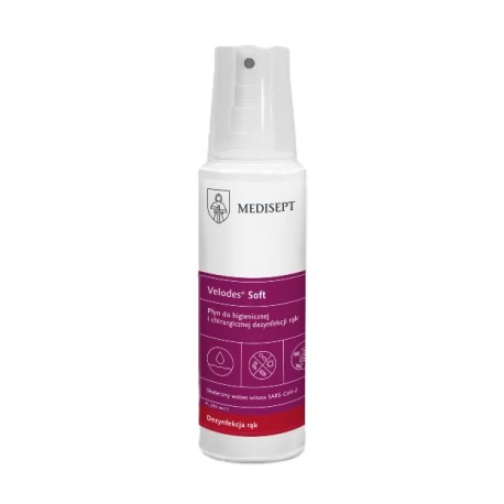 Velodes® Soft, płyn do dezynfekcji rąk, 250ml spray