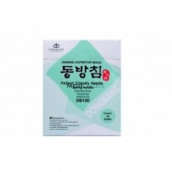 Igły do akupunktury Dongbang ze stalowym uchwytem i prowadnicą, 100szt./op.