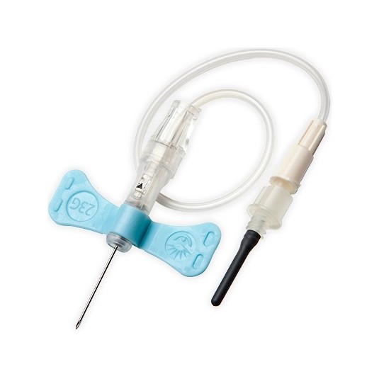 Igła motylkowa BD® UltraTouch™Push Button 23G z wężykiem, 1szt.