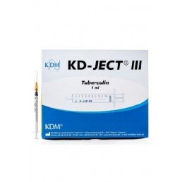 Strzykawka tuberkulinowa 1ml z nakładana igłą KD-JECT III, 26G (0,45x12mm), 100szt./op.