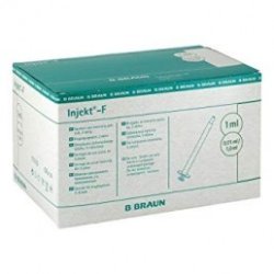 Strzykawka tuberkulinowa 2cz. Inject-F luer solo B. Braun 1ml, 100szt./op.