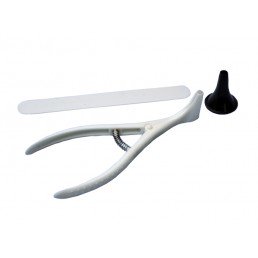 Zestaw laryngologiczny (wziernik do nosia, wziernik do ucha max4mm, szpatułka) j.u., sterylny