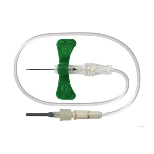 Igła motylkowa BD® UltraTouch™Push Button 21G z wężykiem 178mm 1 szt.