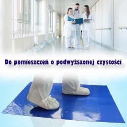 Mata dekontaminacyjna niebieska 90x45cm, 1opak.- 30warstw,