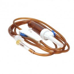 Przyrząd do przetaczania płynów infuzyjnych typ-IS, bursztynowy,