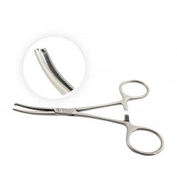 Kleszczyki hemostatyczne typ Kocher 14cm, zagięte 17-400