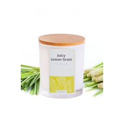 Świeca zapachowa z wosku sojowego w szkle-(Lemon Grass), 300ml