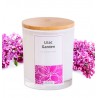 Świeca z wosku sojowego w szkle - Lilac Garden (kwiaty bzu), 300ml