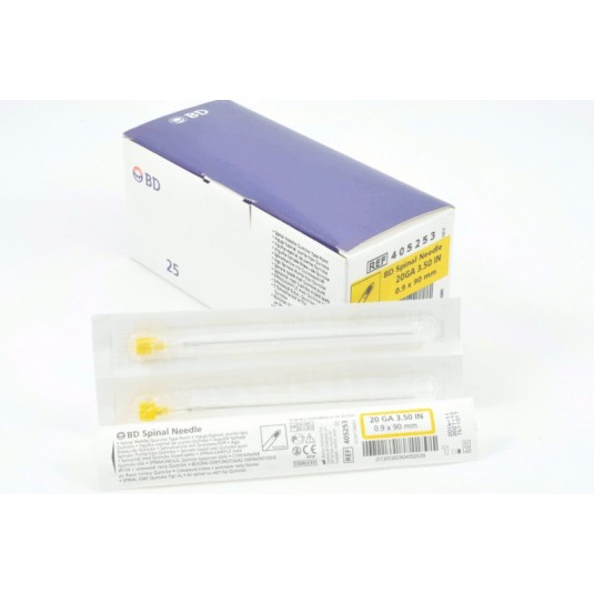 Igła do nakłuć lędźwiowych BD SPINAL NEEDLE 20GA (0,9x90mm), 1szt.