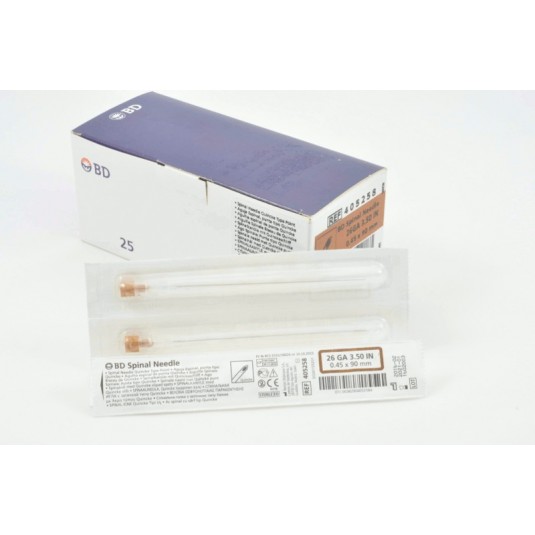 Igła do nakłuć lędźwiowych BD SPINAL NEEDLE 26GA (0,45x90mm), 1szt.