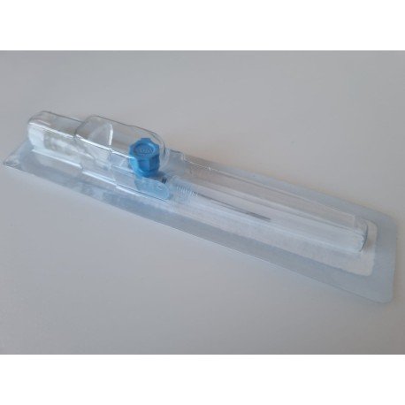 Wenflon, kaniula dożylna KD-FIX SAFETY 22G 0,9x25mm, niebieski 1szt. 767221